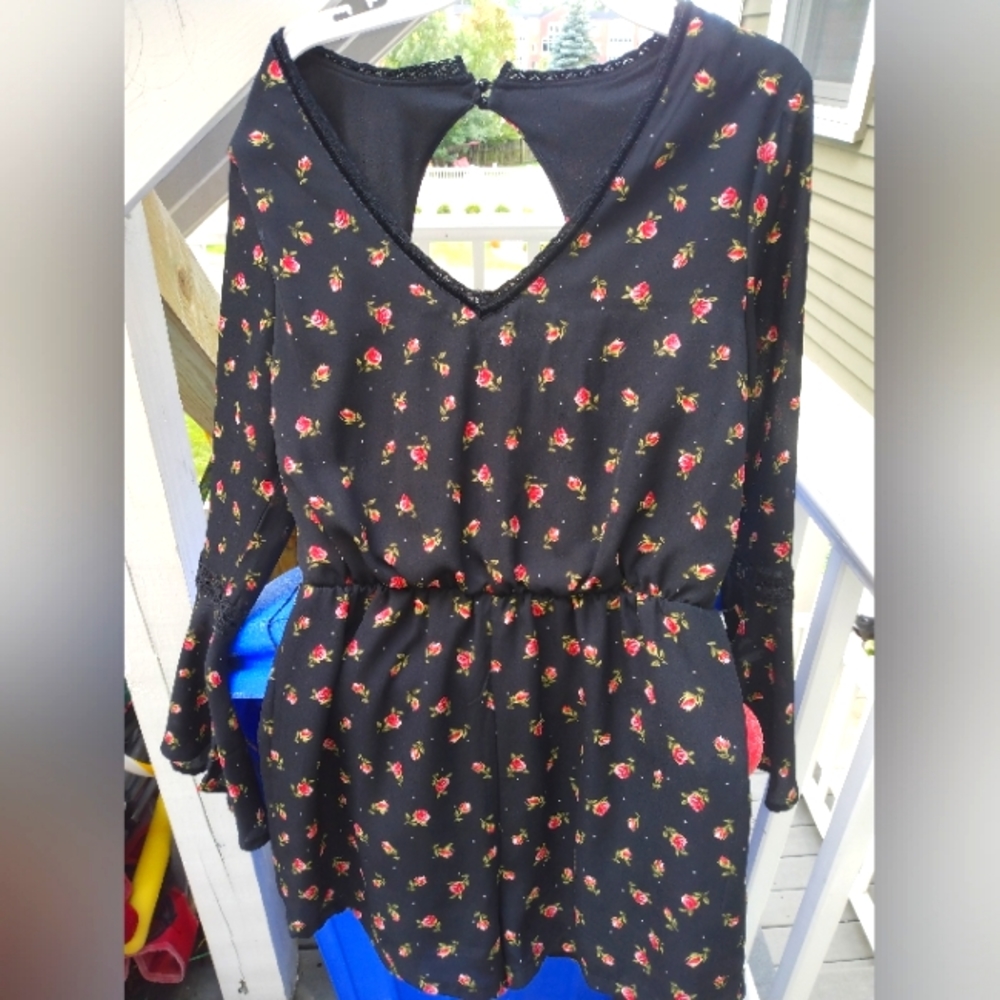 A beautiful one piece shorts fancy romper